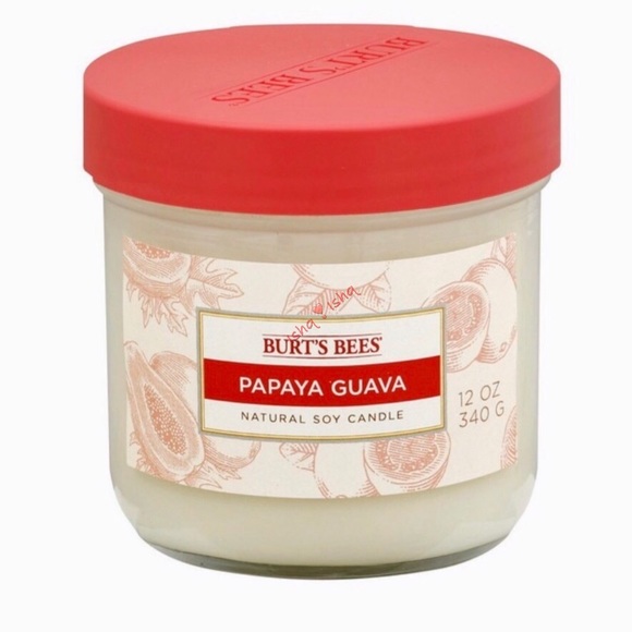 Burt's Bees Accessories - Burt's Bees Soy Candle Papaya Guava Double Wick